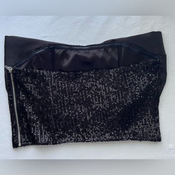 New Wildfox Couture Alston top sequin with bow size Medium - Picture 3 of 10